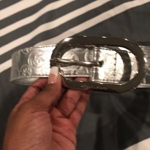 Michael Kors MK Silver Belt Size Small